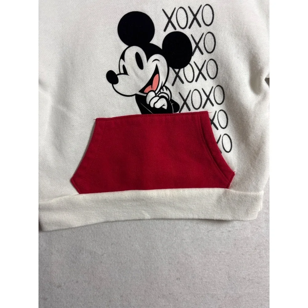 Disney Junior Mickey Mouse Toddler Sweatshirt 2T White &‎ Red